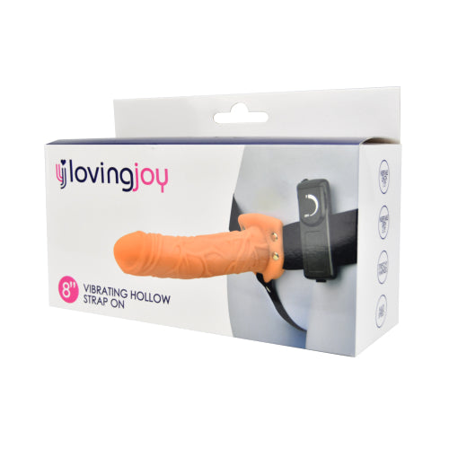 Loving Joy 20cm vibrerende holle strapon