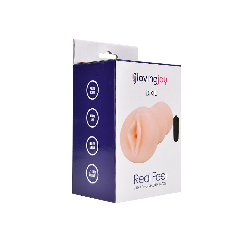 Loving Joy Dixie vibrerende mannelijke masturbator