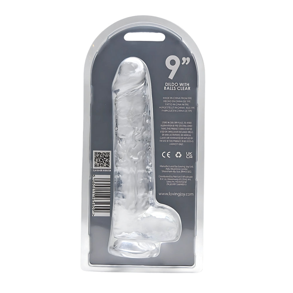 Loving Joy 24 cm Dildo met Ballen Helder