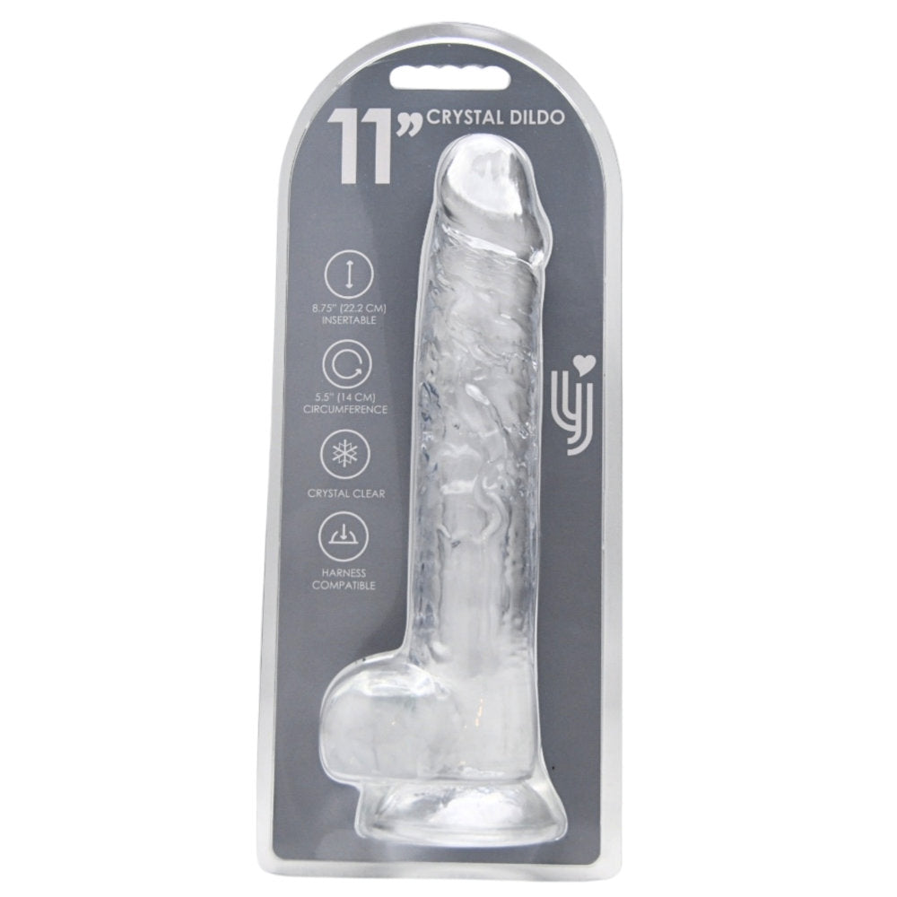 Loving Joy 28 cm  Dildo met Ballen Helder