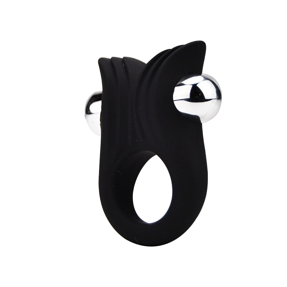 Loving Joy Siliconen Vibrerende Getextureerde Cockring