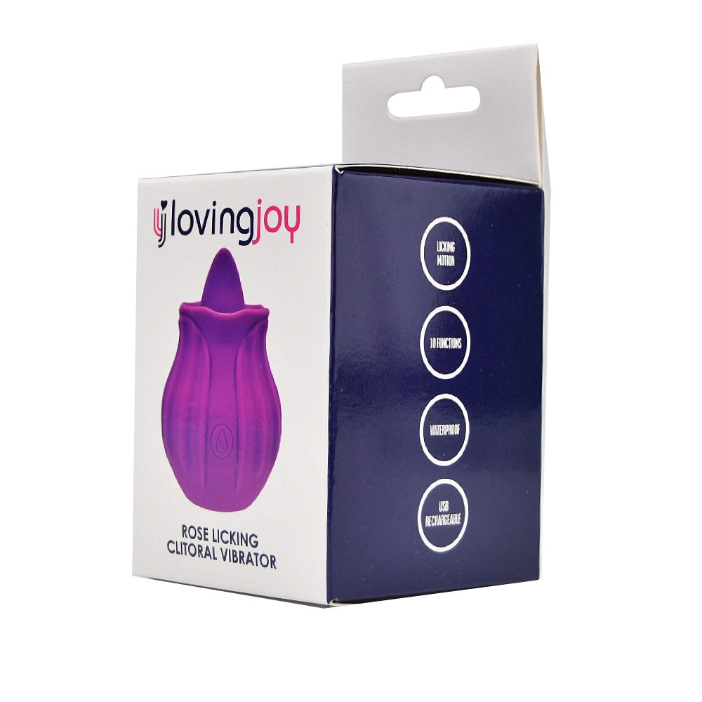 Loving Joy Rose Likken Clitoris Vibrator Paars
