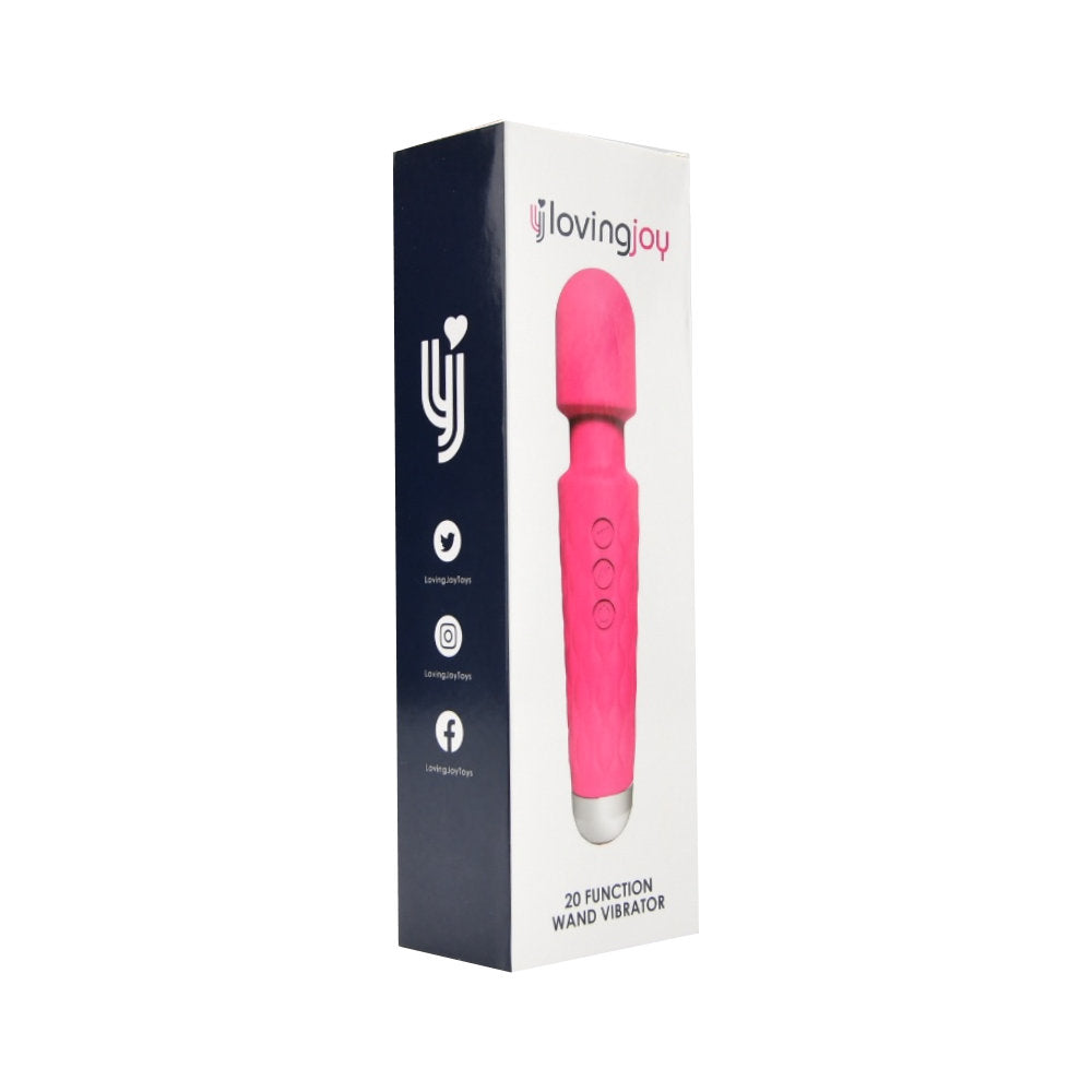 Loving Joy 20cm  Function Wand Vibrator roze