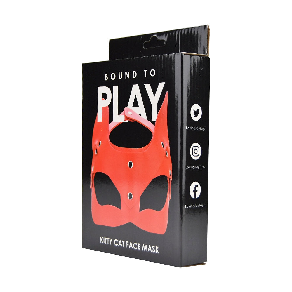 Bound to Play Kitty Cat Gezichtsmasker Rood