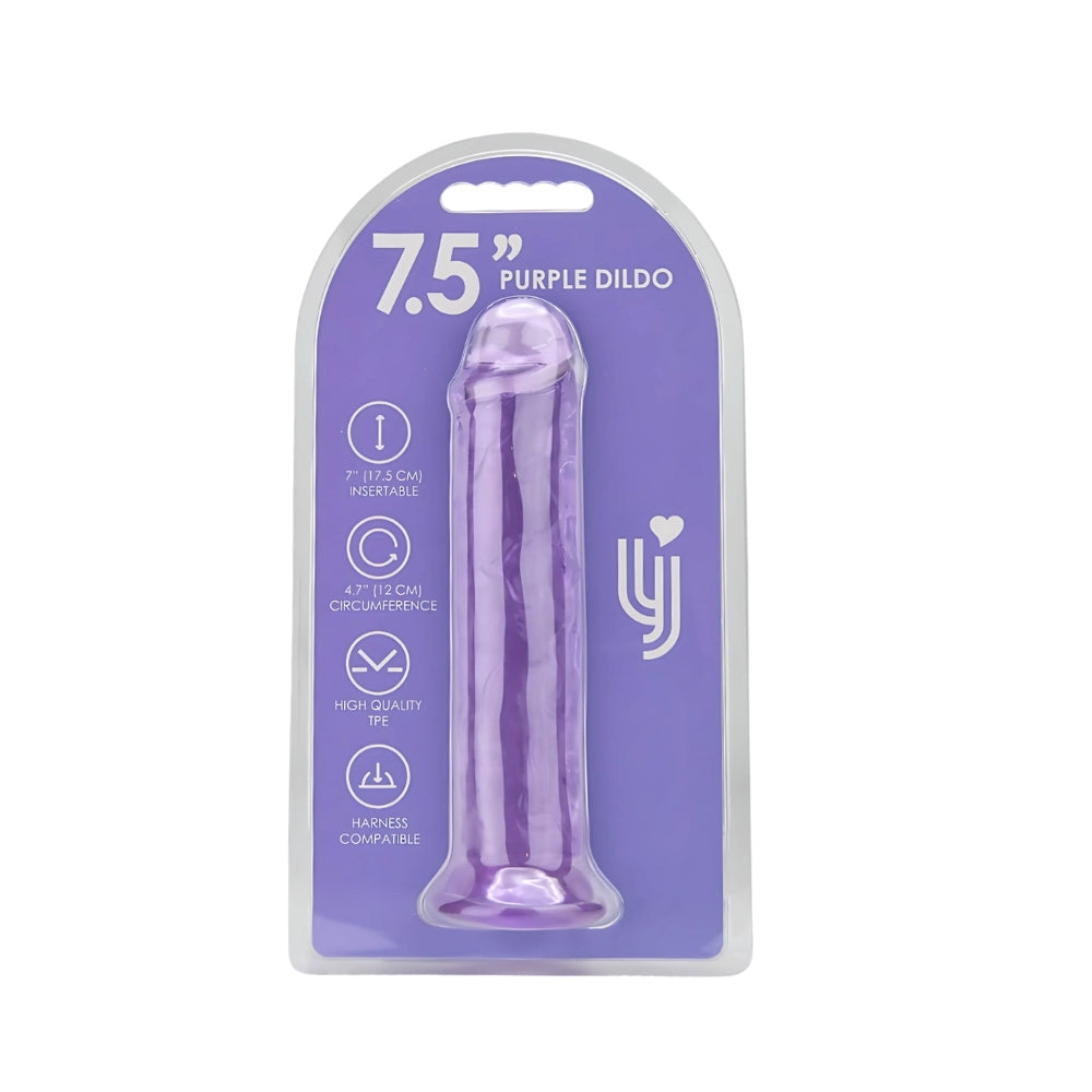 Loving Joy 19cm Zuignop Dildo Paars
