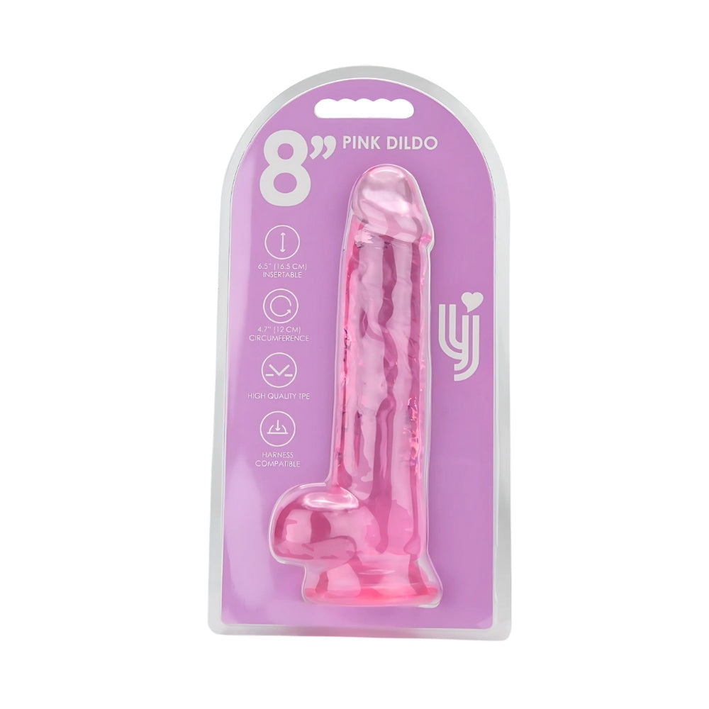 Loving Joy 21,5 cm  Dildo met Ballen Roze