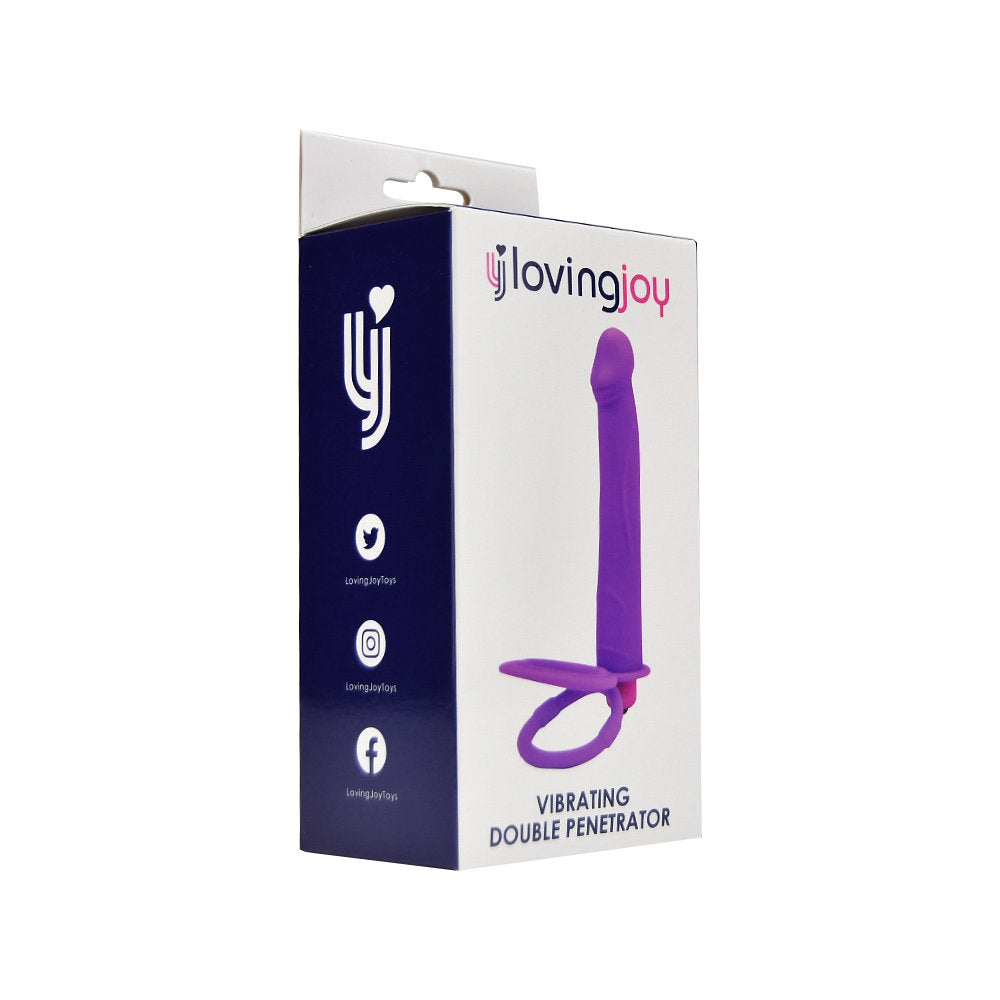 Loving Joy Dubbele Penetratie Strap On Vibrator