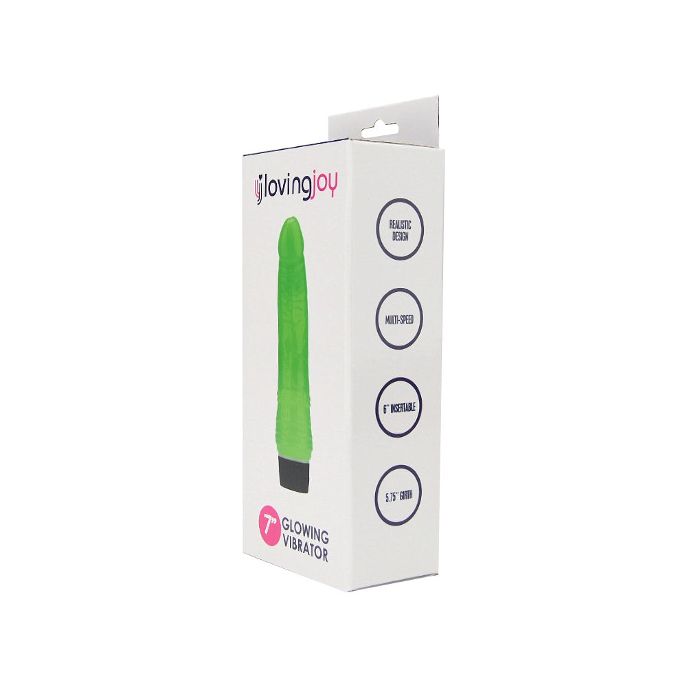 Loving Joy  17.5 cm  Realistische Vibrator Glow in the Dark