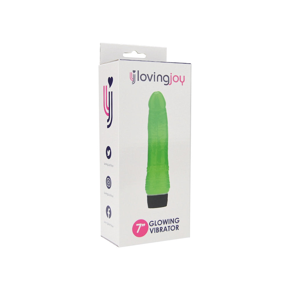 Loving Joy  17.5 cm  Realistische Vibrator Glow in the Dark