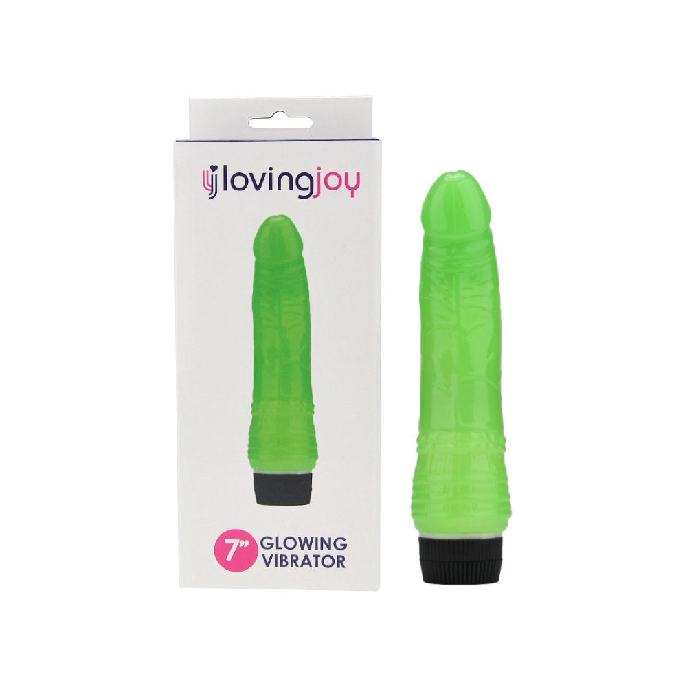 Loving Joy  17.5 cm  Realistische Vibrator Glow in the Dark