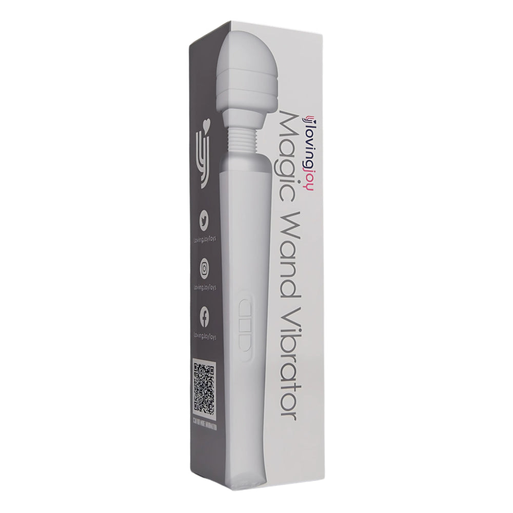 Loving Joy Oplaadbare Toverstaf Vibrator Wit