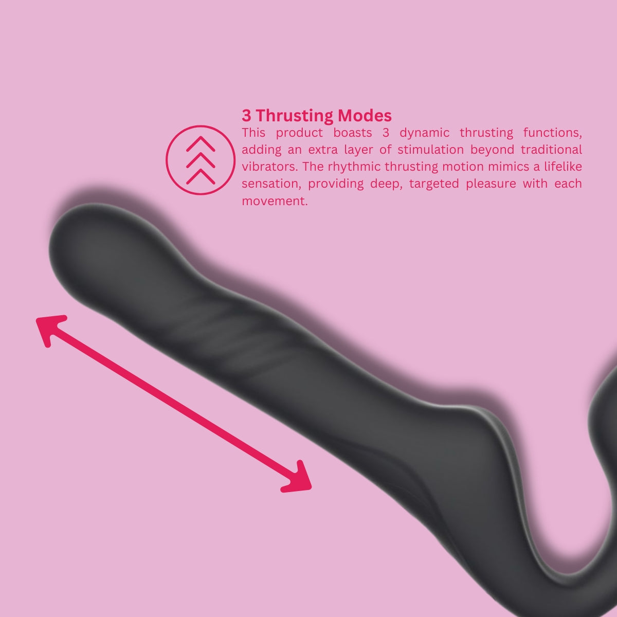 Mina Surge Afstandsbediening Duwende & Trillende Strapless Strap On