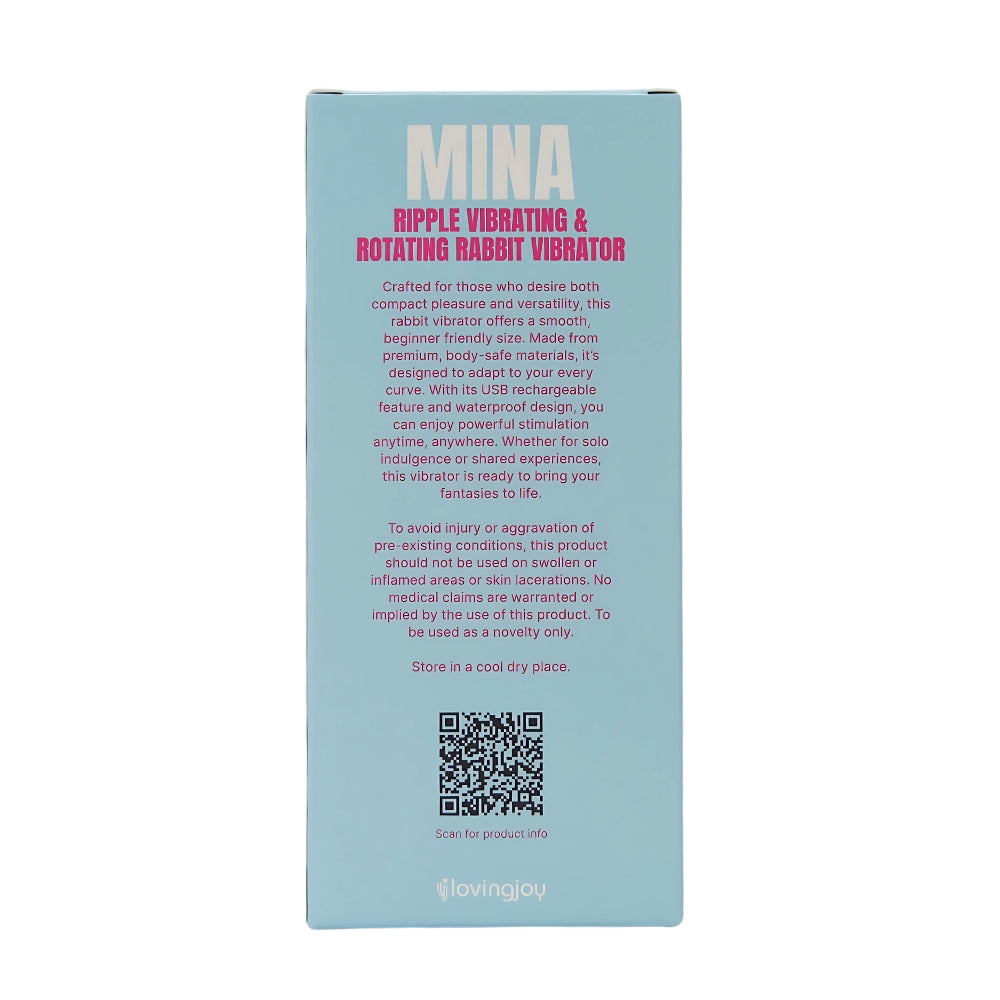 Mina Ripple vibrerende en roterende konijnenvibrator