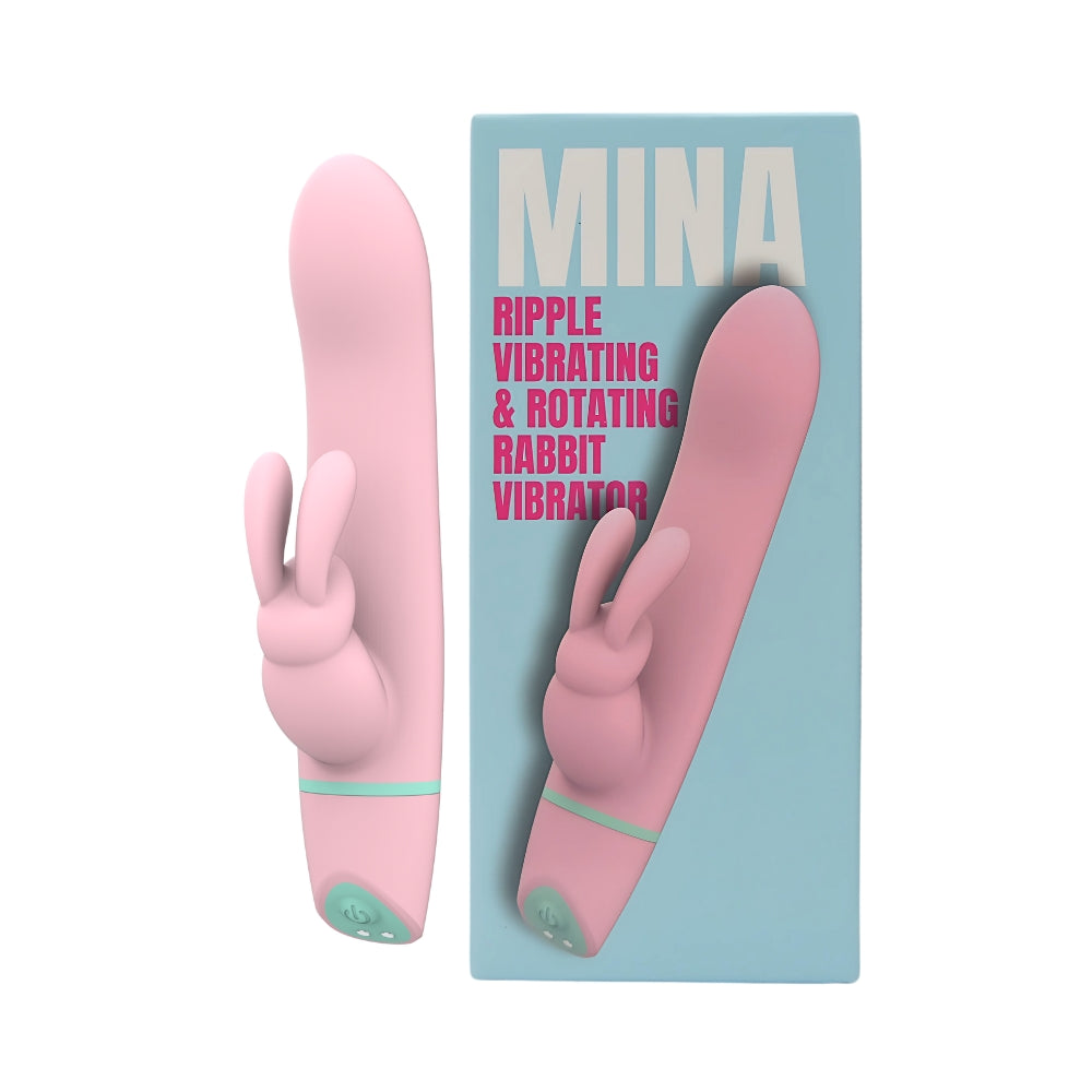 Mina Ripple vibrerende en roterende konijnenvibrator