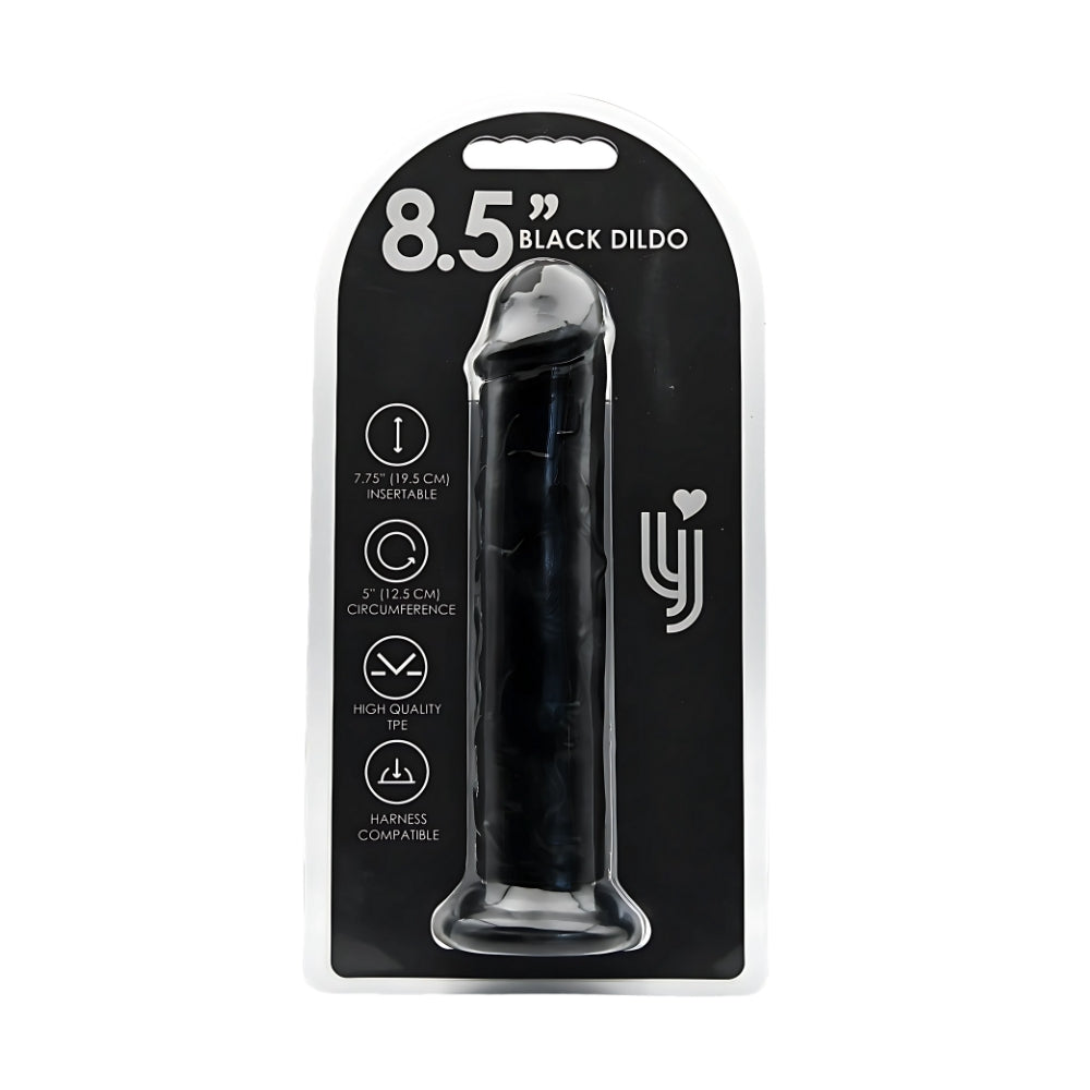 Loving Joy 21,5cm Zuignop Dildo Zwart