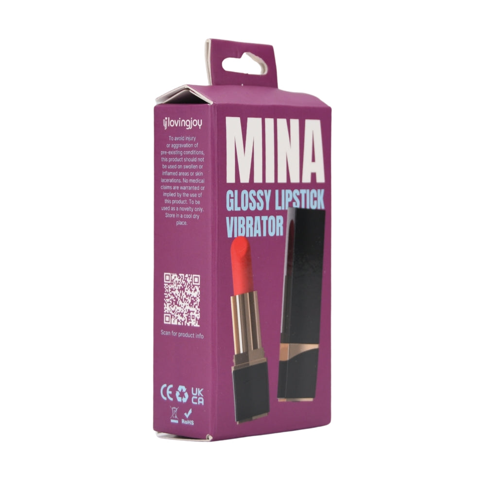 Mina Glanzende Lippenstift Vibrator