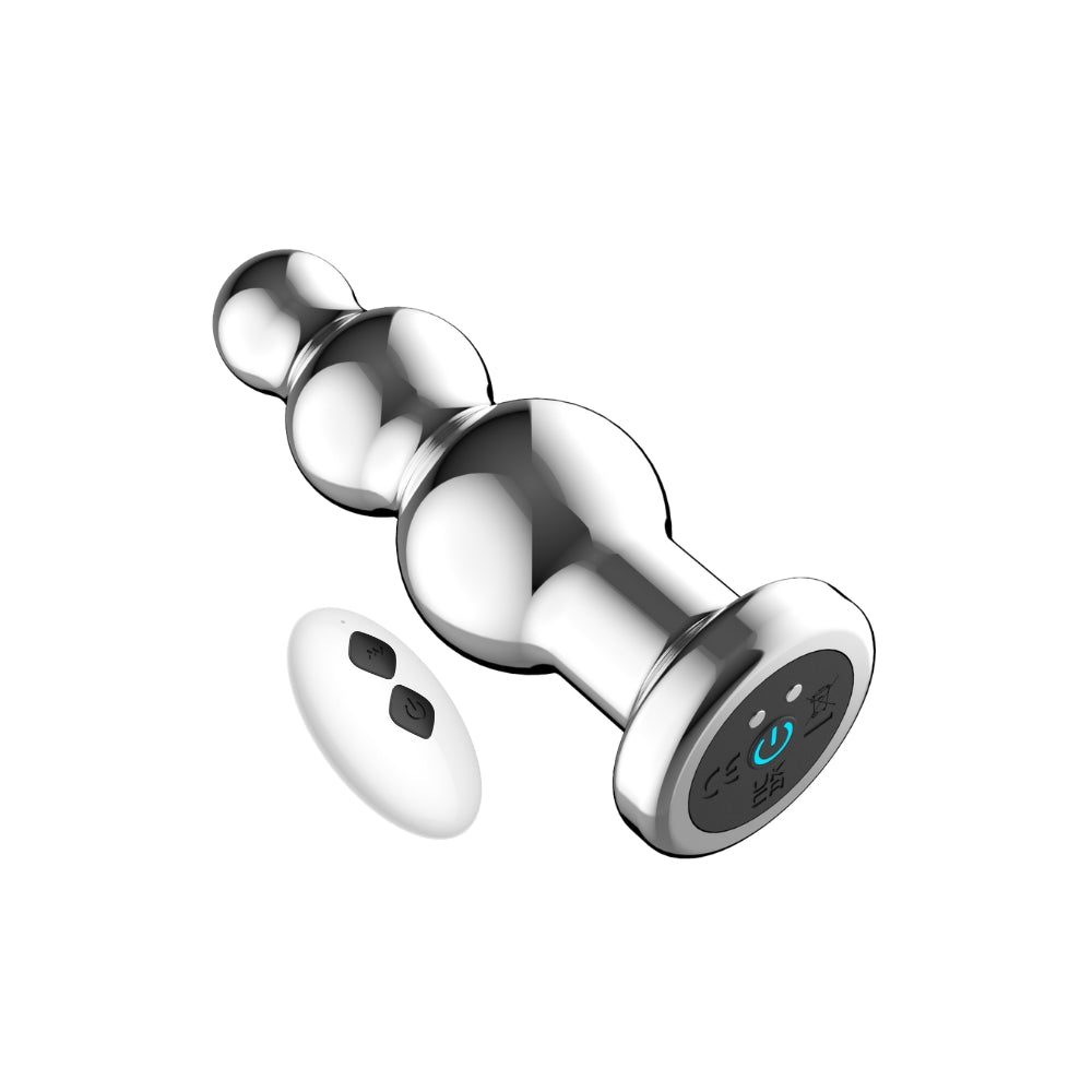 Toosh Remote Control Metal Vibrating Anal Beads