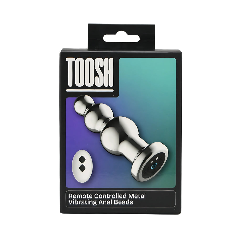 Toosh Remote Control Metal Vibrating Anal Beads