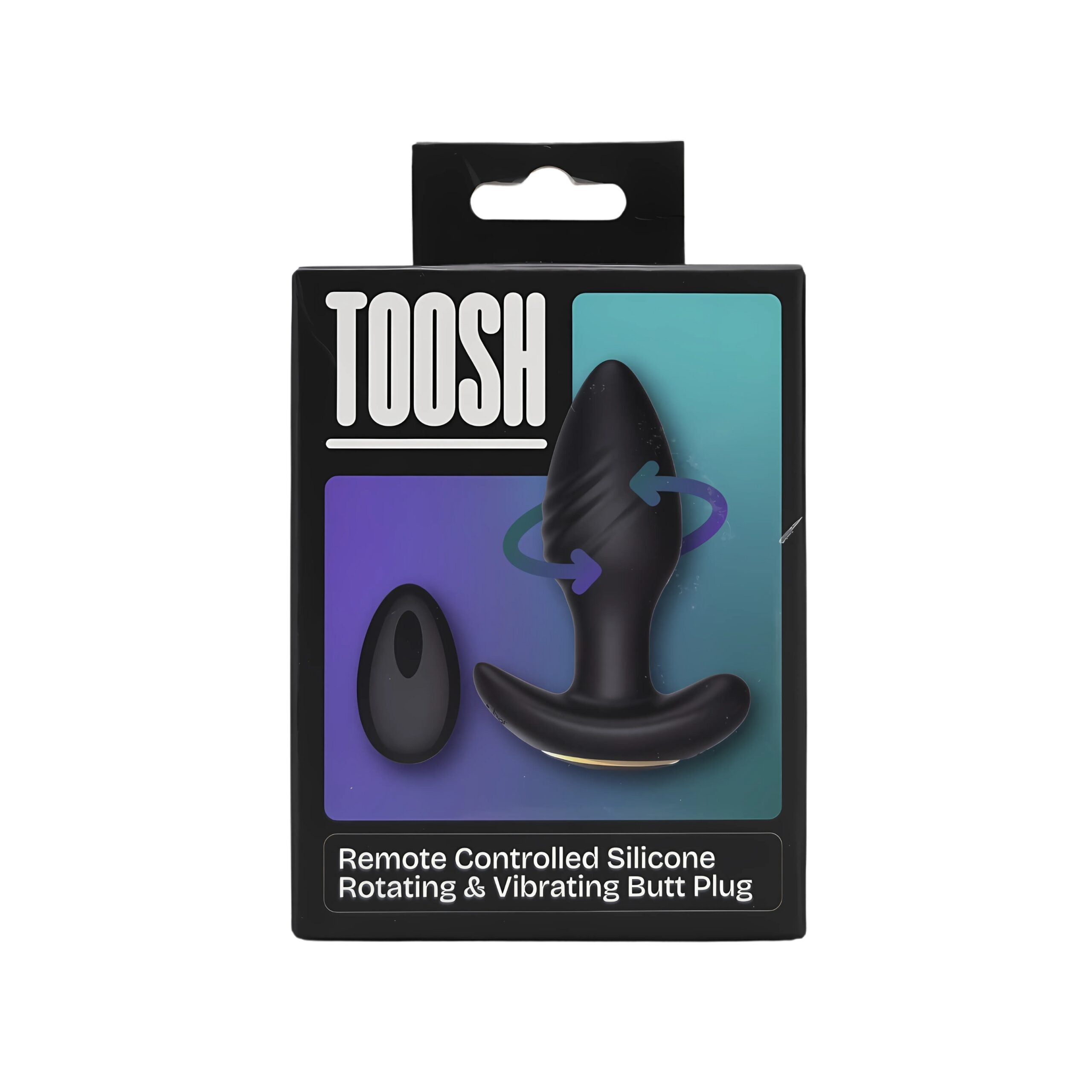 Toosh Remote Controlled Silicone Rotating and Vibrating Butt Plug