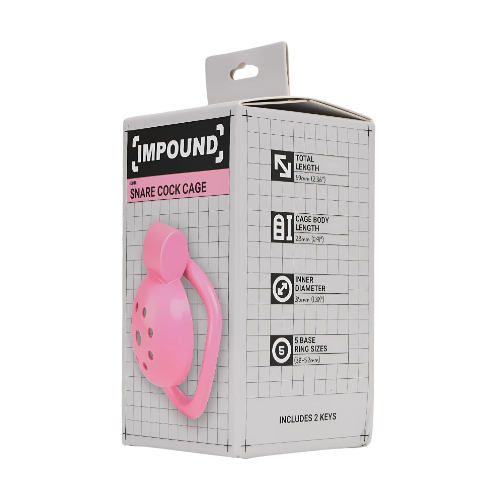 In beslag genomen snare cock kooi