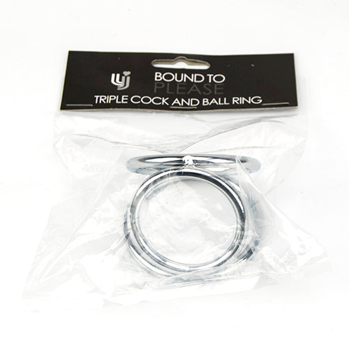 Gebonden om alsjeblieft drievoudige pik en balring