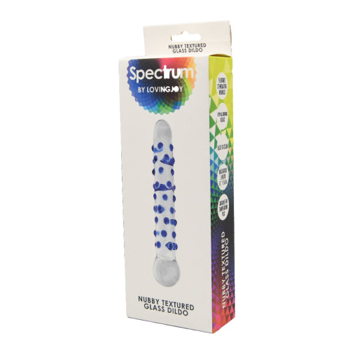 Spectrum Nubby Getextureerde Glazen Dildo