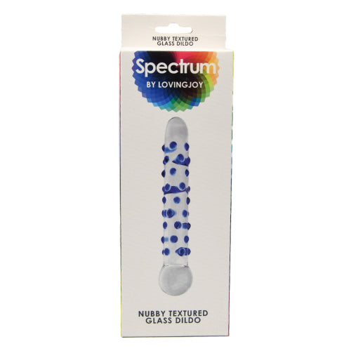Spectrum Nubby Getextureerde Glazen Dildo