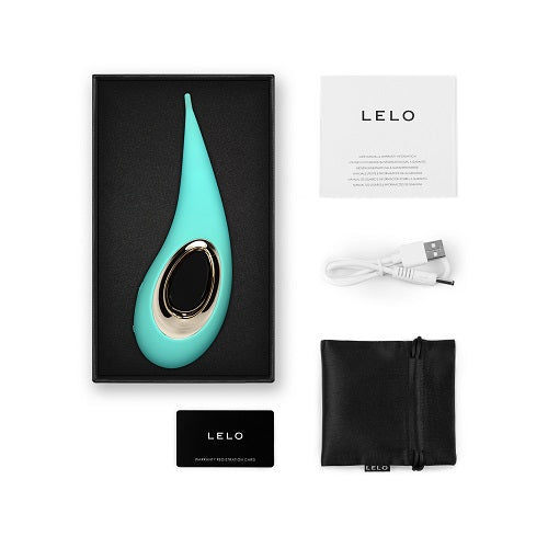 LELO DOT Clitoris Vibrator Een licht blauwgroene kleur