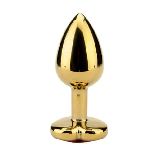 Edelmetalen hartvormige buttplug-goud